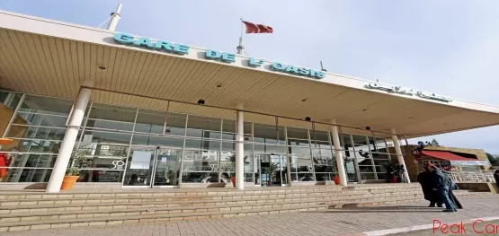 Location de voiture à la gare de l’Oasis à Casablanca.